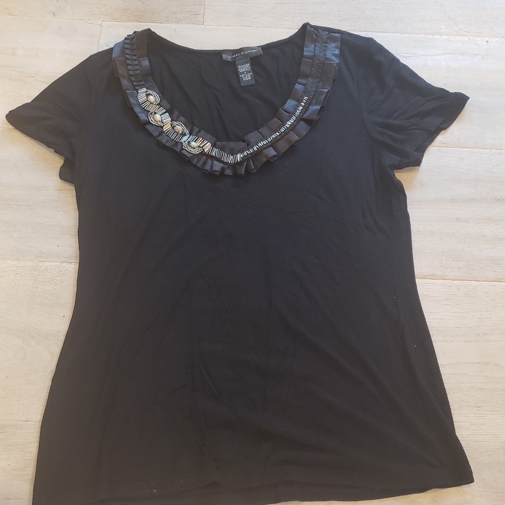 Cable @gauge fancy black t-shirt